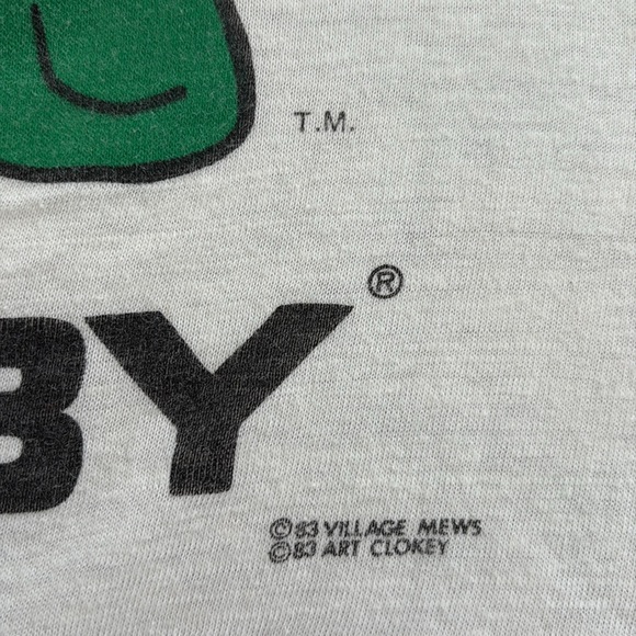 VTG 80s Gumby tshirt 83 Village Mews 83 Art Clokey medium small - Picture 3 of 8